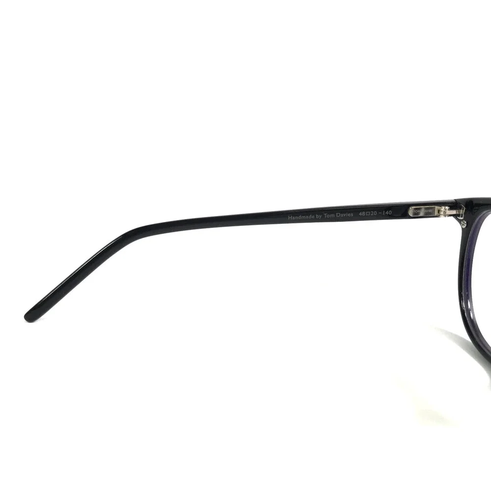 Tom Davies Eyeglasses Frames TD745 Col. 2250 Polished Shiny Black 48-20-140